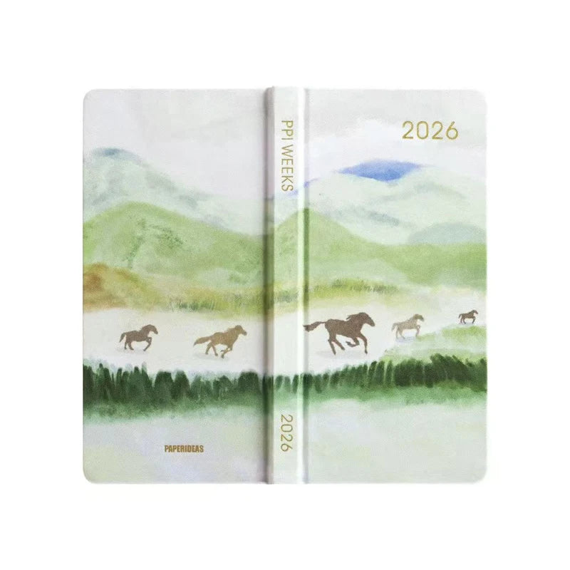 Kinbor 2026 Pocket Weekly Planner Notebook Limited Edition Weekly Diary Notebook Monthly Yearly Planning Book Travel Record