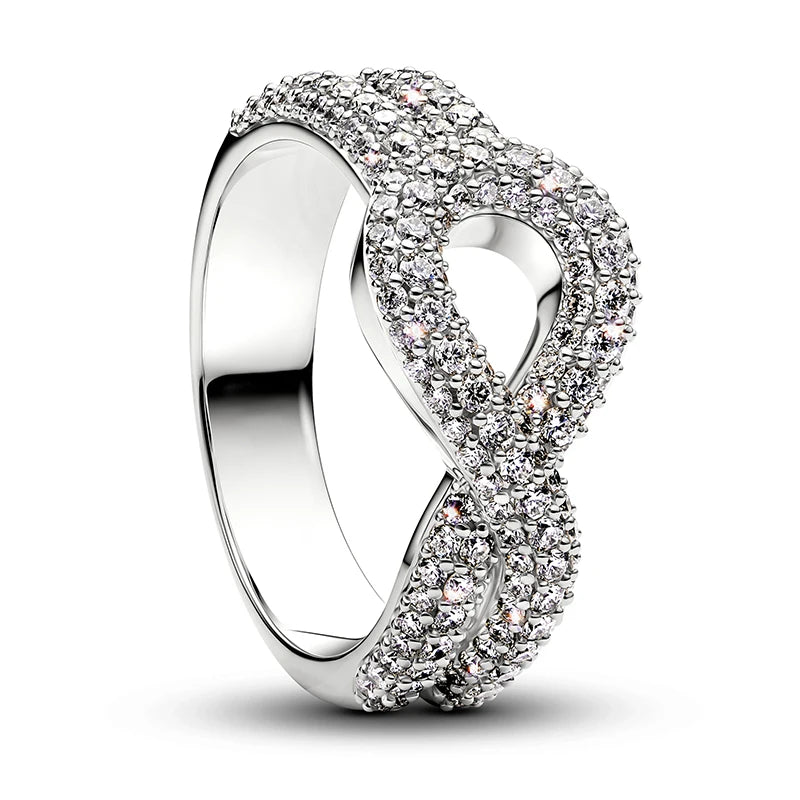 Nuevo Anillo de Plata de Ley 925, anillo atrevido de mariposa brillante para mujer, joyería - CR mark