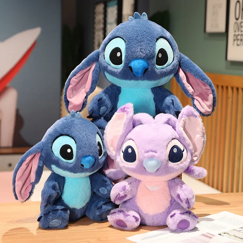 Suave Disney Lilo y Stitch relleno punto juguete de peluche encantador punto Navidad almohada suave Ángel Plushie regalo de Navidad niña - CR mark