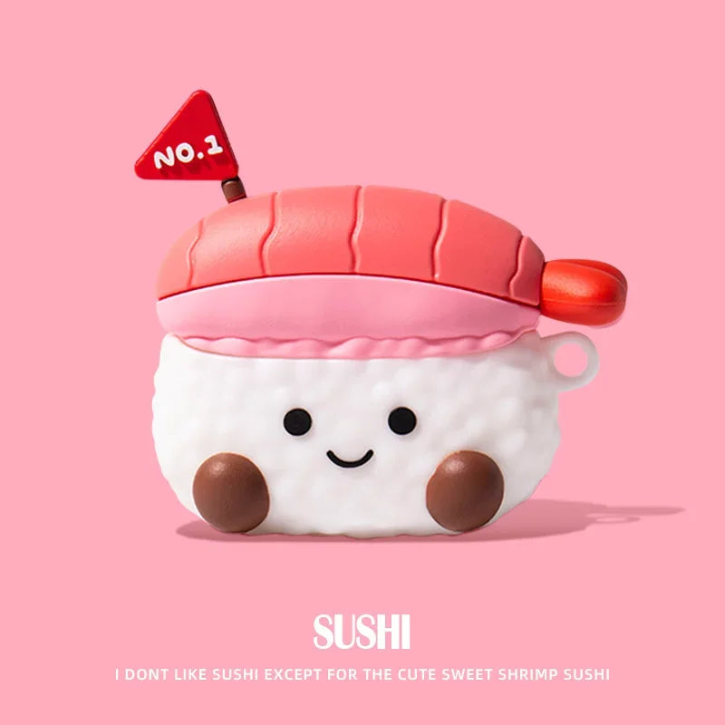 3D Chocolate Cookie Bread Case for AirPods 1, 2, 3, 4 Pro, Cute Cartoon Earphone Case for AirPods Pro 2, Soft Silicone Case