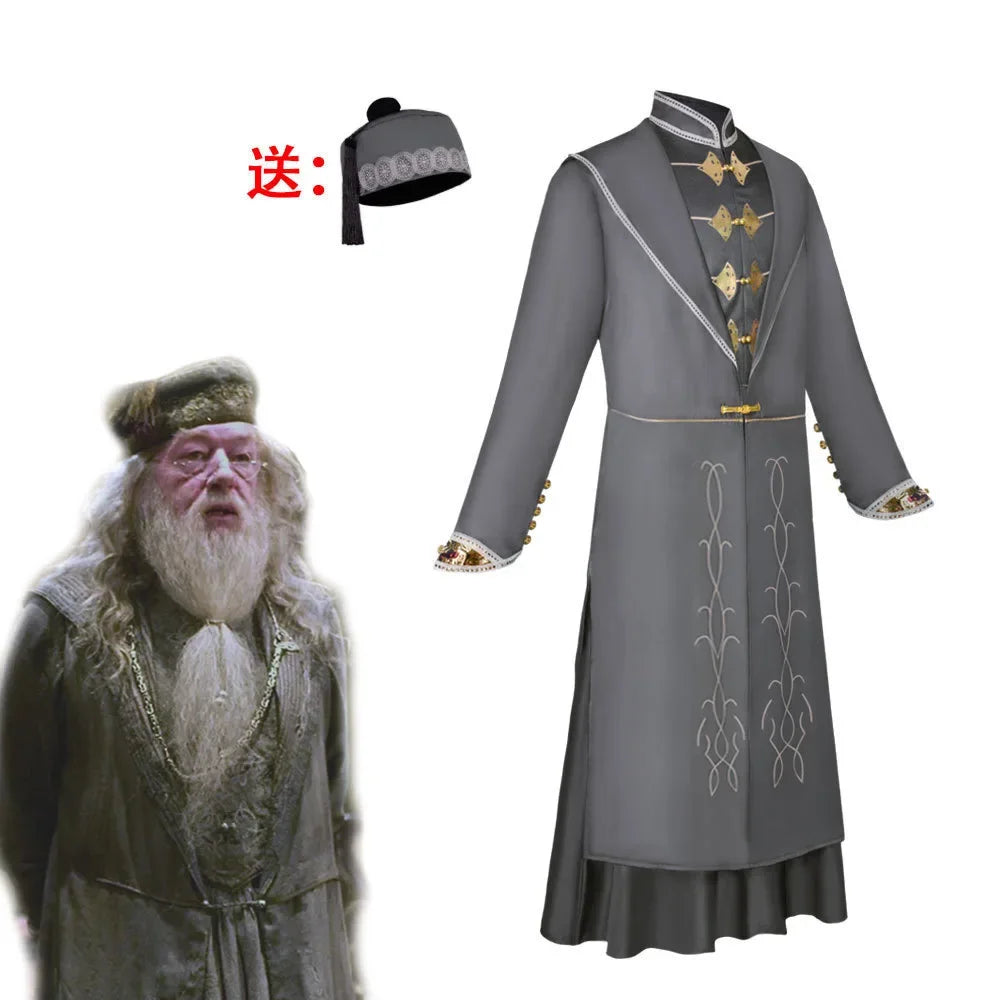 ❤ Cosplay Voldemort bata Albus Dumbledore Snape profesora McGonagall Furong disfraz Halloween Escuela de brujería y mago ★ ❤ ★ - CR mark