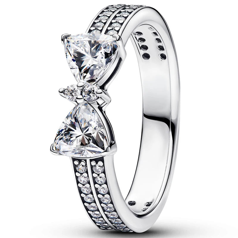 Nuevo Anillo de Plata de Ley 925, anillo atrevido de mariposa brillante para mujer, joyería - CR mark