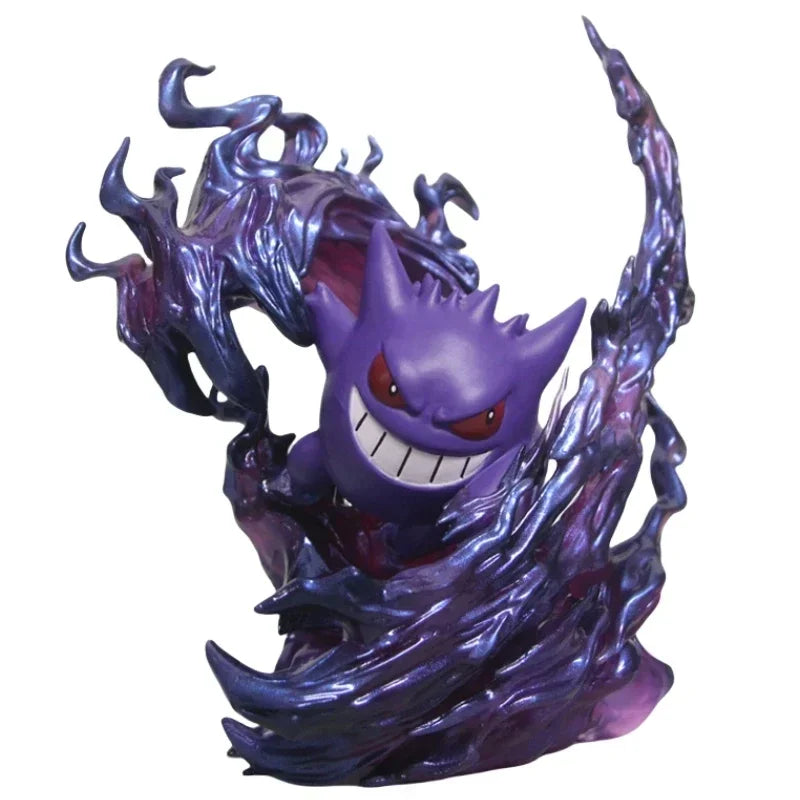 Figura de Pokémon Gengar de 18cm, estatua coleccionable de modelo de acción de Anime para exhibición, regalo de cumpleaños de Navidad y Halloween - CR mark
