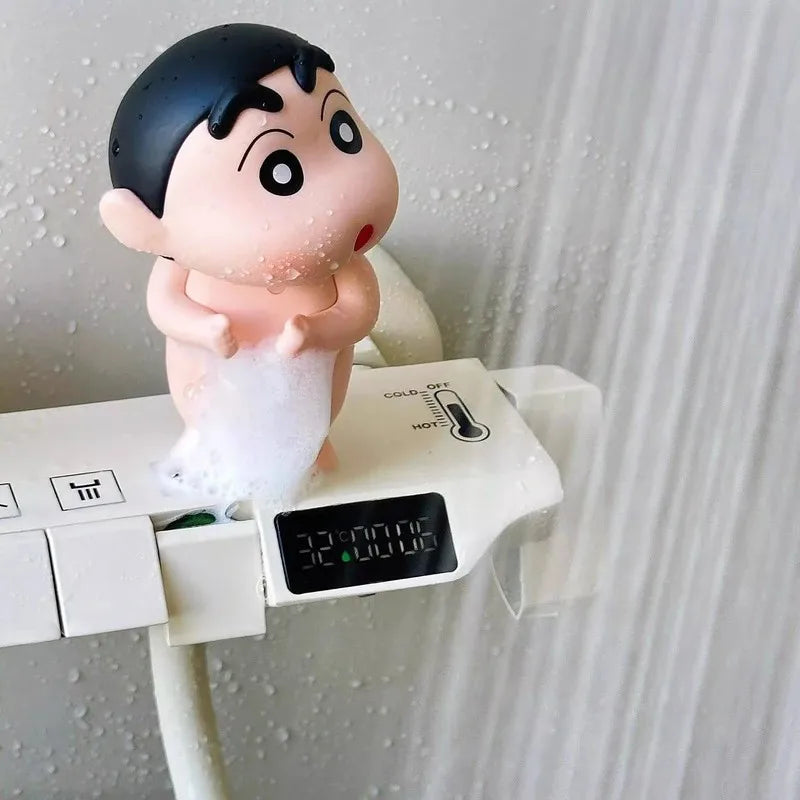 Shin Chan bathroom crayon, cute decoration, bathroom sink accessories, home furnishings, high-end, small and unique