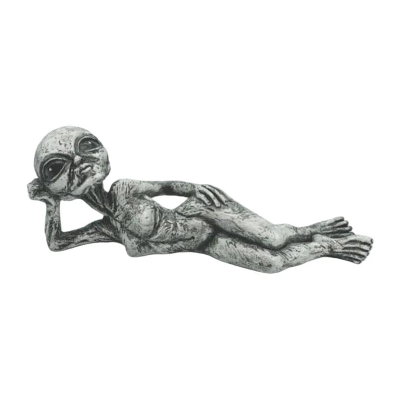 Alien resin statue, ornament, alien garden sculptures and statues, the best artistic decoration for indoors, outdoors, home or office, collectible