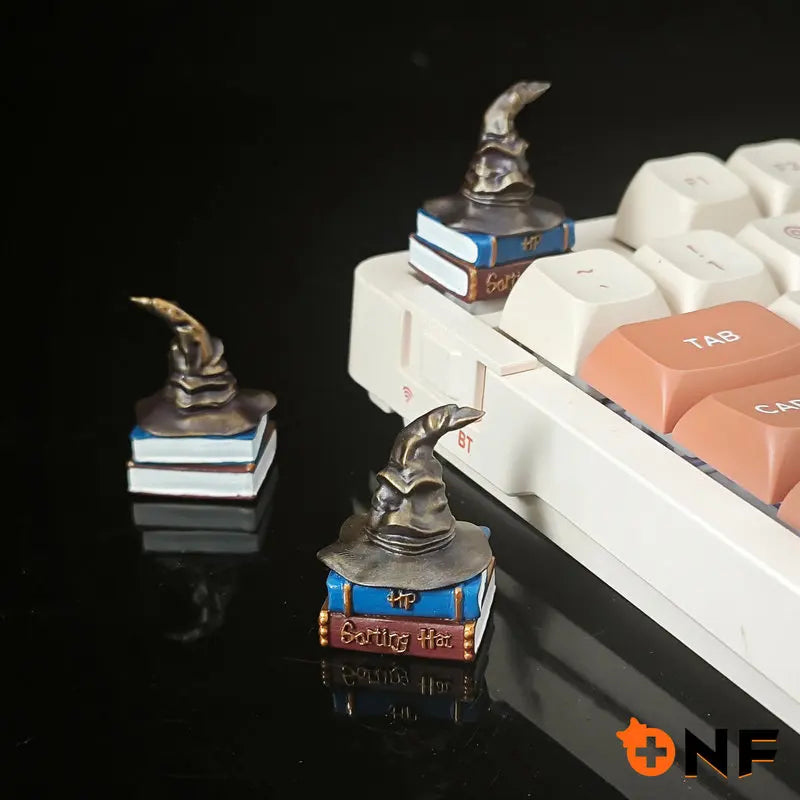 Gorros de Harry Potter, sombrero de clasificación, teclas de teclado mecánico Hogarts, teclas de resina personalizadas, regalo masculino Esc - CR mark