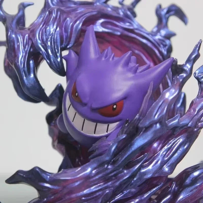 Figura de Pokémon Gengar de 18cm, estatua coleccionable de modelo de acción de Anime para exhibición, regalo de cumpleaños de Navidad y Halloween - CR mark