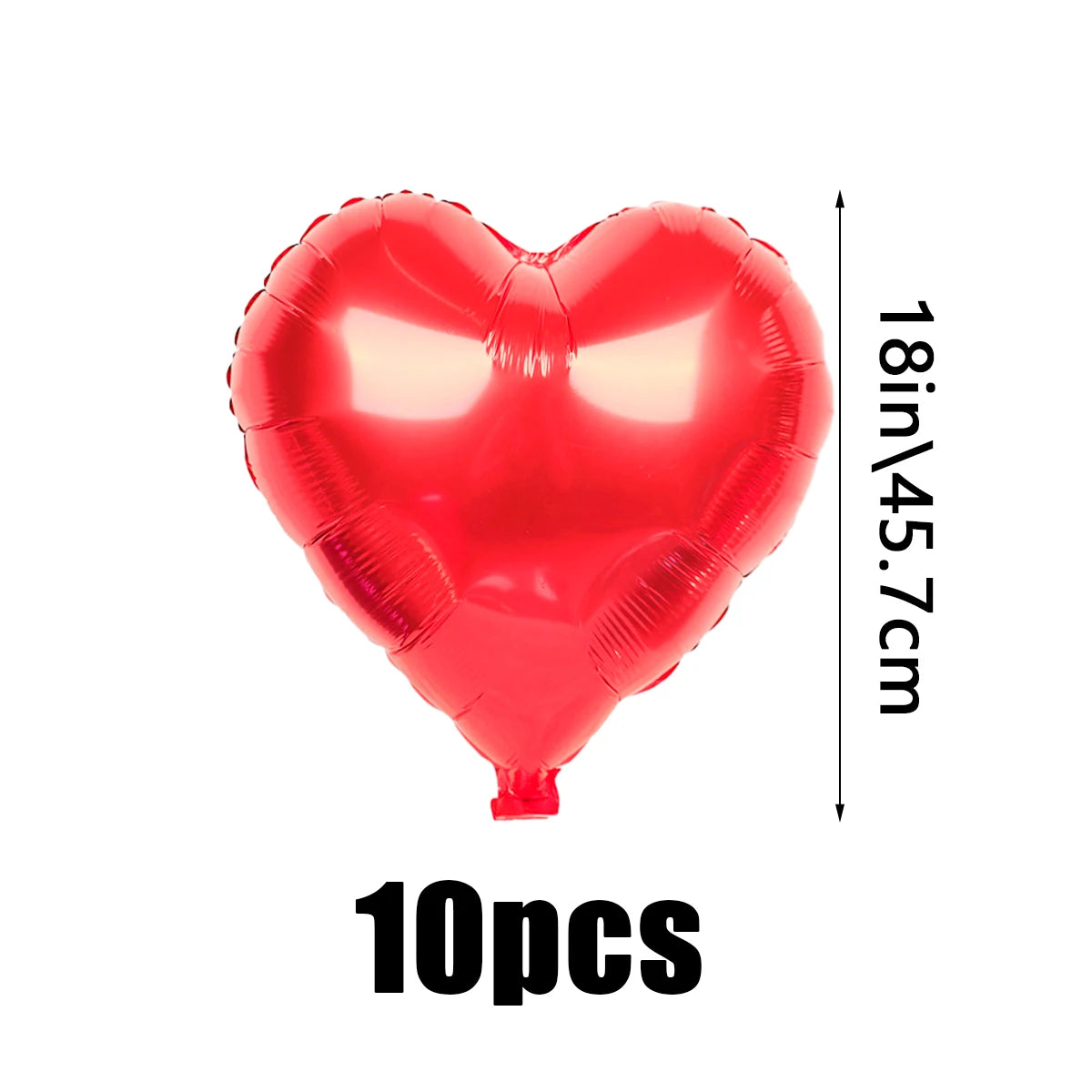 Red "love" letter balloon set, 407 pieces, 18-inch heart-shaped balloon, rose petals, Valentine's Day party, anniversary decoration