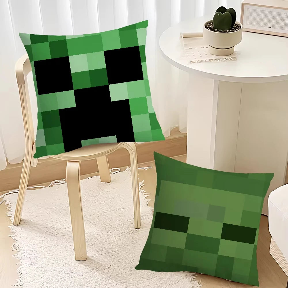 Funda de almohada de W-WWE para sala de estar, estampado de doble cara, adecuada para el hogar, almohada cuadrada, decoración para dormitorio y habitación, regalo