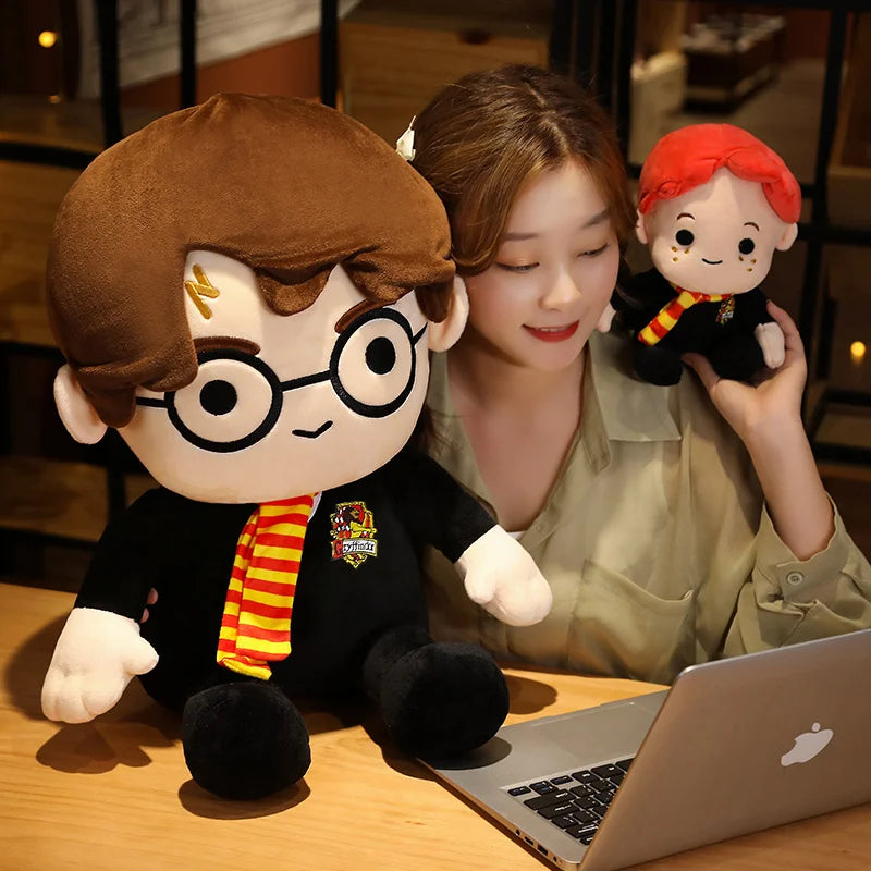 Tamaño grande encantador Harry Potter Plushies dibujos animados relleno Anime Ron Weasley juguete de peluche almohada decoración del hogar regalos de muñecas suaves - CR mark