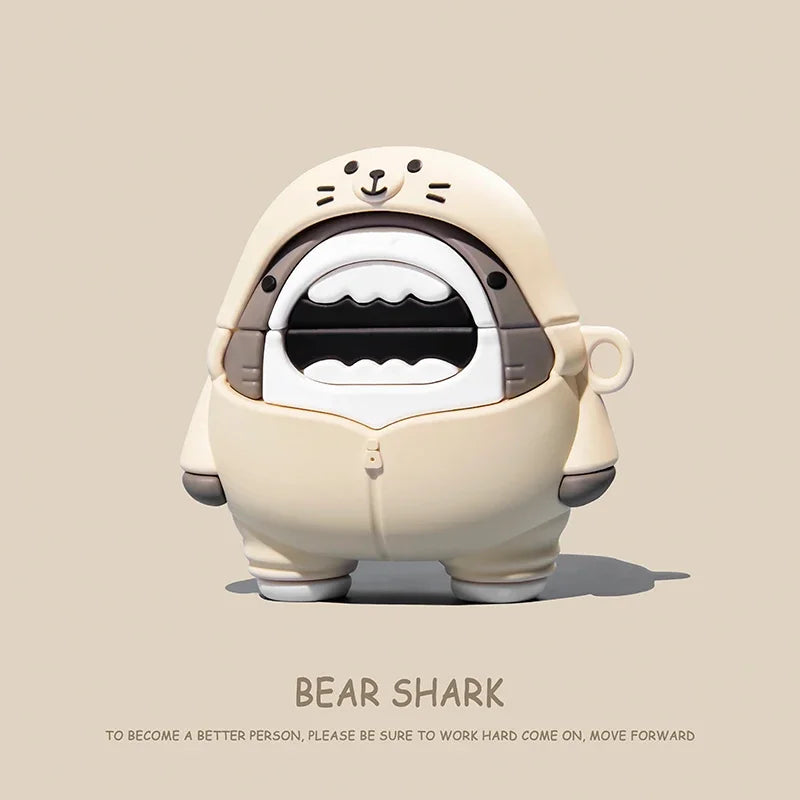 3D Chocolate Cookie Bread Case for AirPods 1, 2, 3, 4 Pro, Cute Cartoon Earphone Case for AirPods Pro 2, Soft Silicone Case