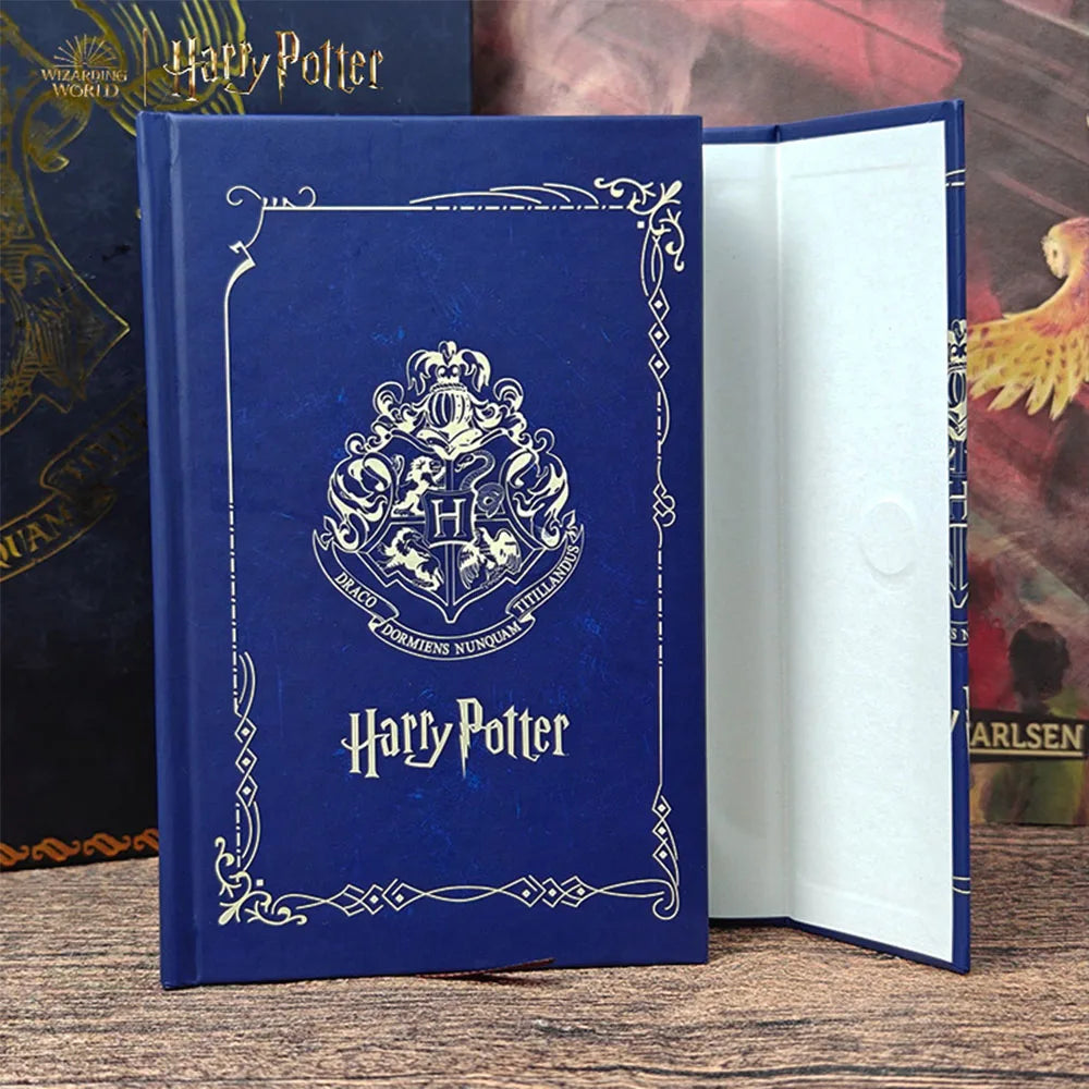Genuine Harry Potter Magic Authentic Retro Notebook Hogwarts Slytherin Color Page Notebooks Student Cartoon Diary Book Gifts
