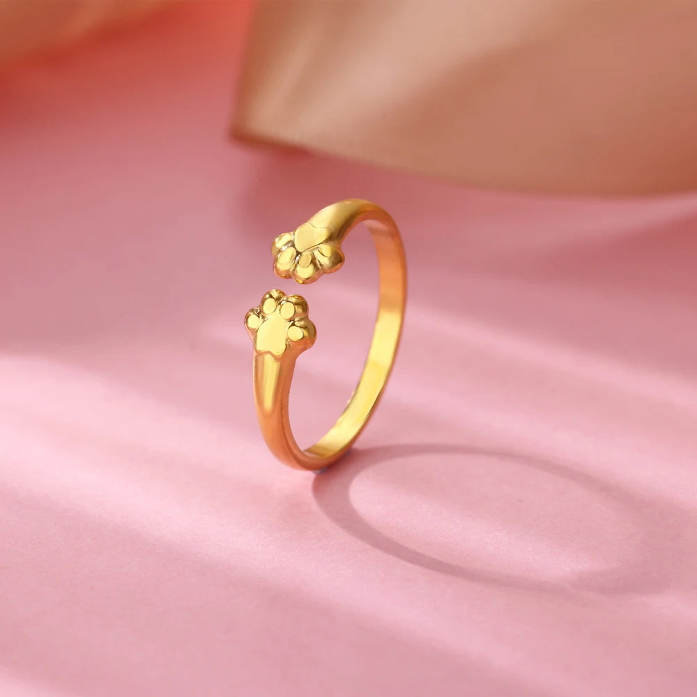 Anillos geométricos de circón de acero inoxidable para mujer, joyería de lujo con mal de ojo, Color dorado, ajustable, joyería estética de boda a la moda, regalo