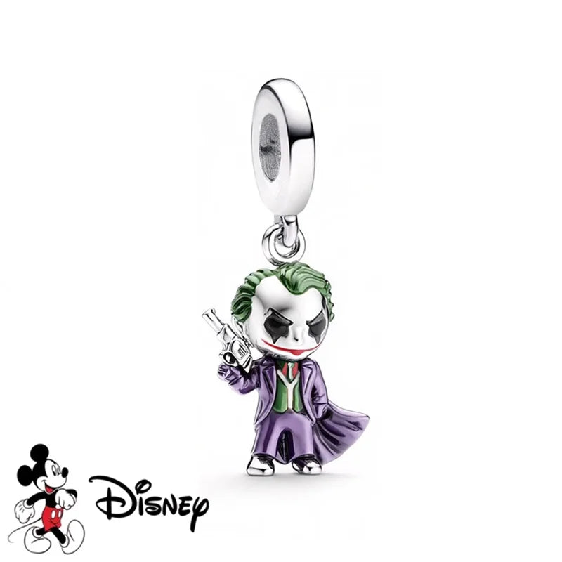 New DIY Jewelry Charms from the Disney Marvel Universe, Spider-Man Gifts, Captain America Pendant Charms, Compatible with Original Silver Bracelets and Necklaces