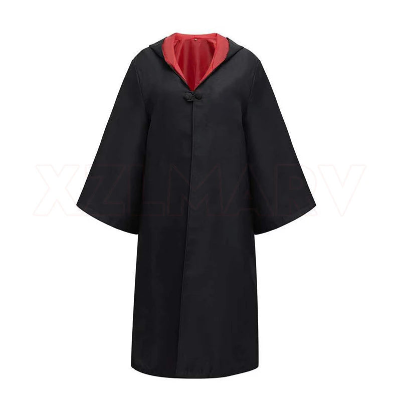 Disfraz de Cosplay para Niños y Adultos, Capa Mágica, Túnica Infantil, Capa con Capucha para Niños, Túnica de Slytherin, Accesorios de Halloween - CR mark