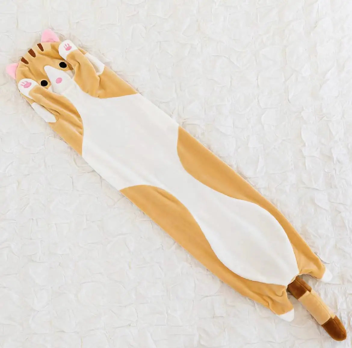 50/70/90/110/130cm Fun Cheerful Cute Soft Long Cat Plush Toy Pause Office Nap Pillow Bed Sleeping Home Decor Doll for Kids Girl Gift