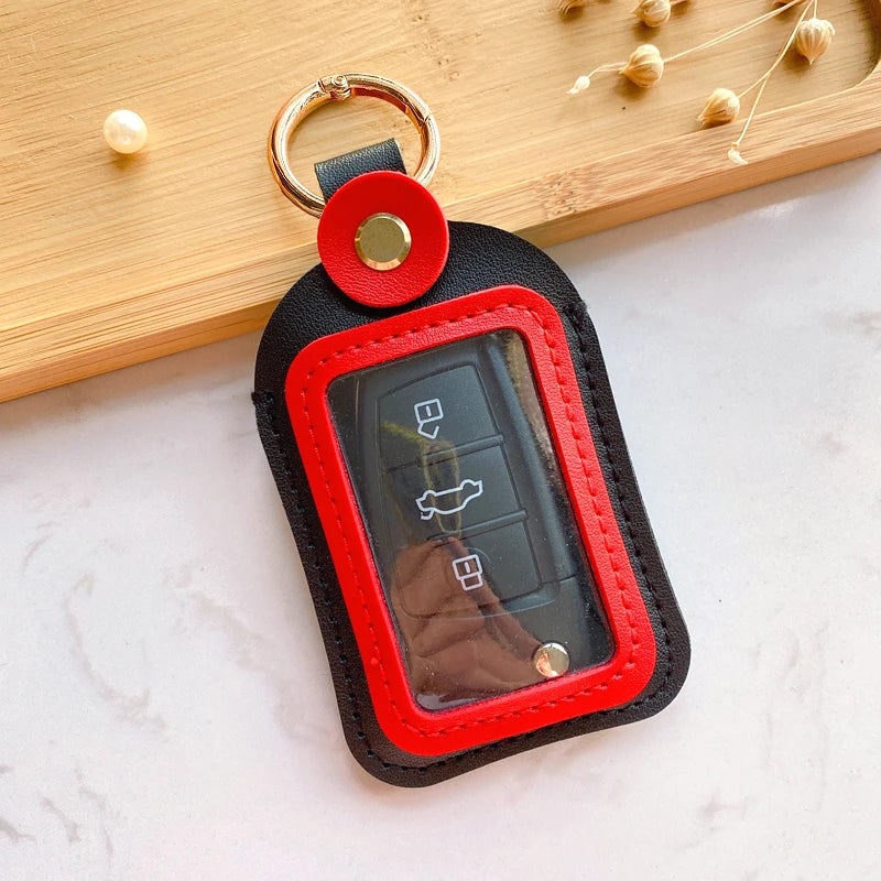 Bolsa de almacenamiento de llaves Universal 4,5*8cm funda para llave de coche accesorios de carcasa de protección remota