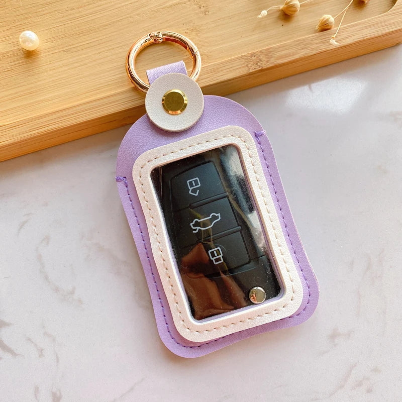 Bolsa de almacenamiento de llaves Universal 4,5*8cm funda para llave de coche accesorios de carcasa de protección remota