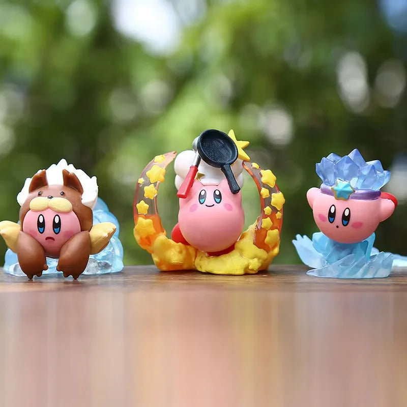 Kirby Game Action Figures Cute Cartoon Characters Desktop Ornaments Figurine PVC Model Fan Collection Fan Birthday Gift