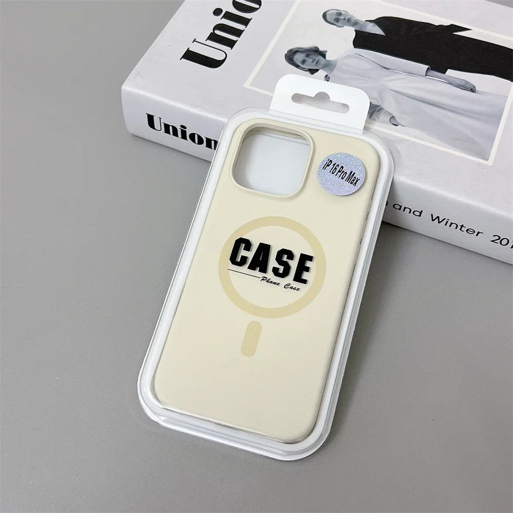 Official Original Liquid Silicone Phone Case for iPhone 16 15 14 13 12 Pro Max Magsafe Magnetic Wireless Charging Cover