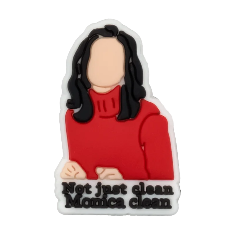 1-28 Pcs PVC Friends Shoe Charms for Women and Men Rachel Monica, Classic American Movie Clog Buckles for Sandals, Shoe Decoration Pins