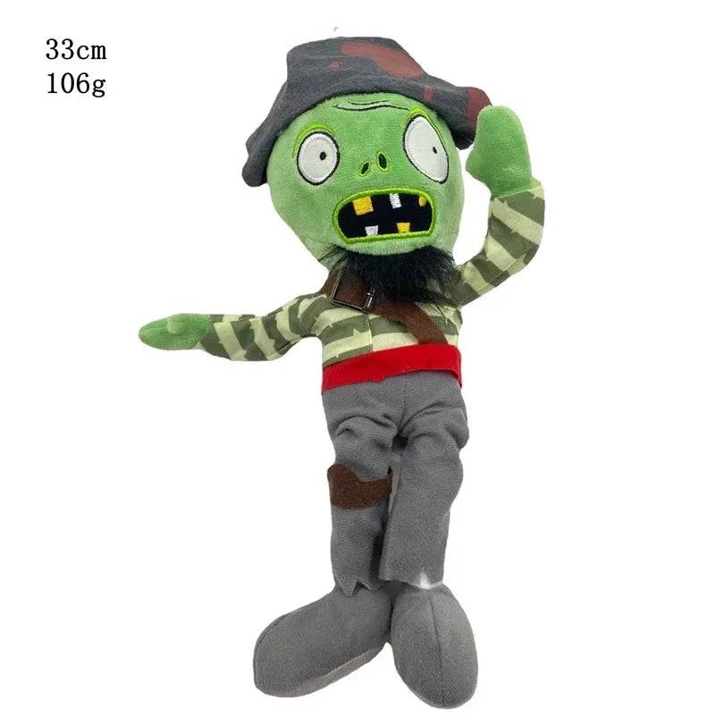 1 pc 30cm Plants vs Zombies Plush Toy PVZ Zombies Gargantuar Pirate Hat Zombies Soft Plush Toy for Kids Gift