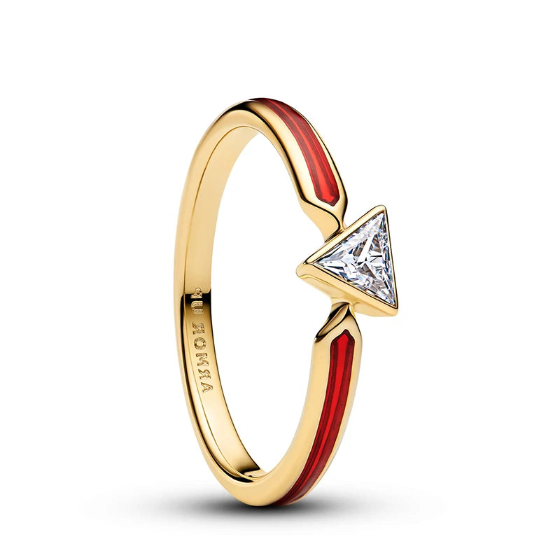 Nuevo Anillo de Plata de Ley 925, anillo atrevido de mariposa brillante para mujer, joyería - CR mark