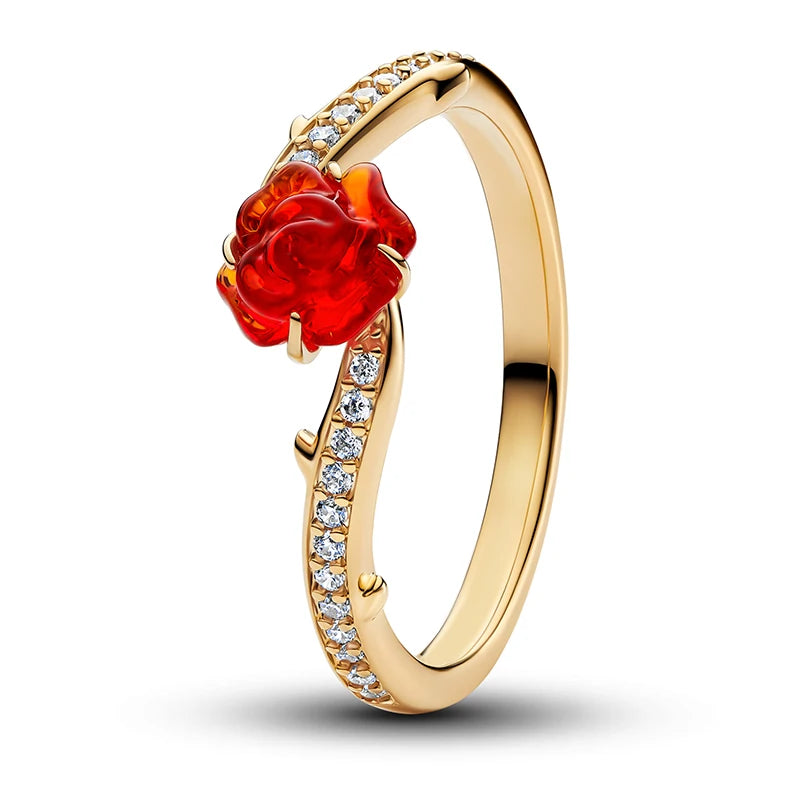 Nuevo Anillo de Plata de Ley 925, anillo atrevido de mariposa brillante para mujer, joyería - CR mark