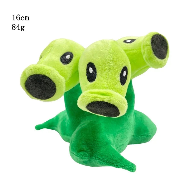 18cm Plants vs Zombies Peashooter Plush Toy Cute Snow Pea Threepeater Soft Stuffed Toys Gifts for Kids