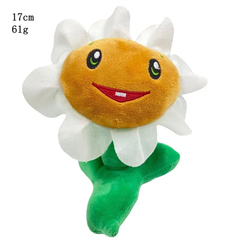 18cm Plants vs Zombies Peashooter Plush Toy Cute Snow Pea Threepeater Soft Stuffed Toys Gifts for Kids
