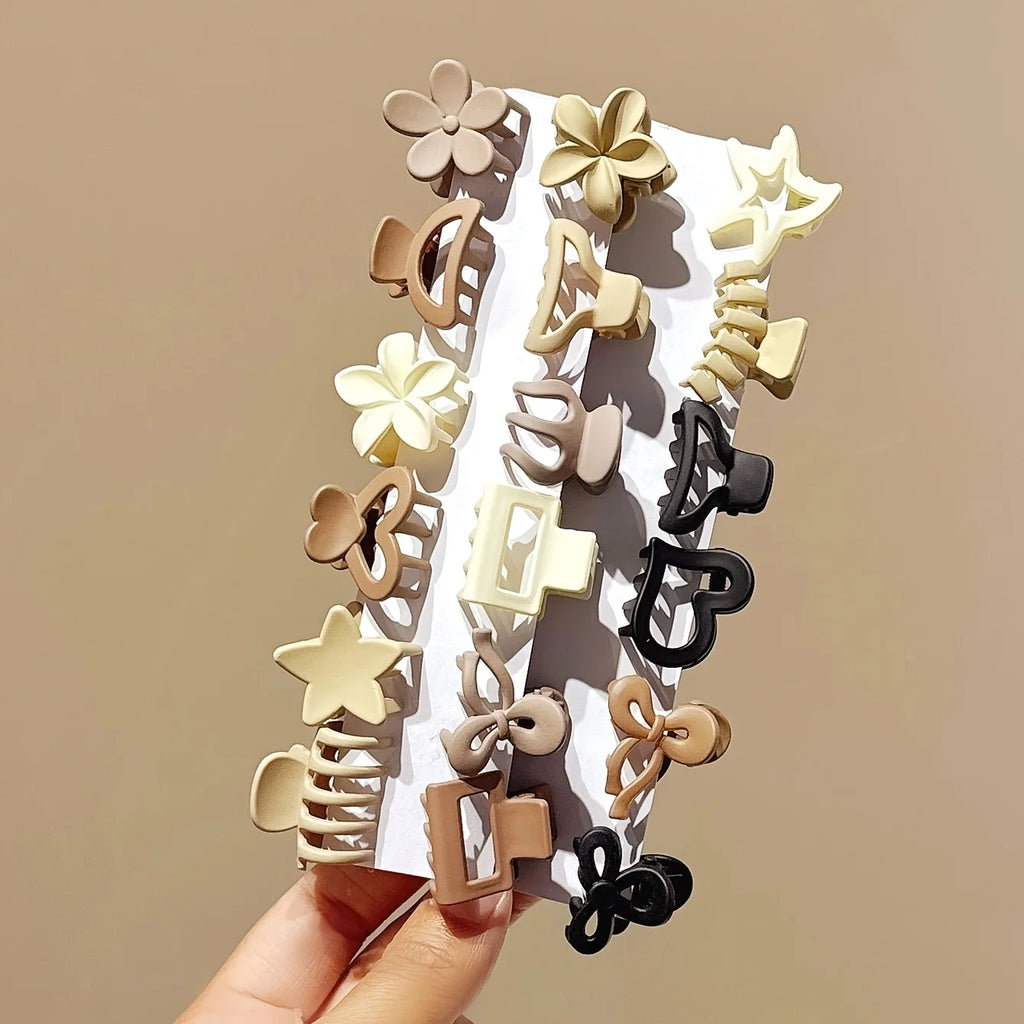 Paquete mixto de 5/10/20/30 clips pequeños beige, accesorios lindos para niñas, perfectos para uso diario, ocasiones especiales o regalos de viaje - CR mark