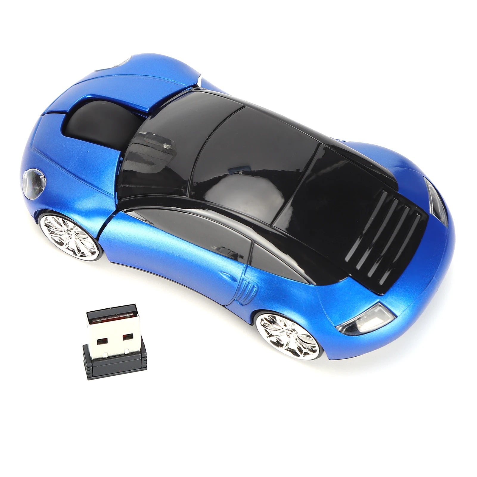 Portable Car Mouse, 2.4G Smart Wireless Car Mouse with USB Receiver for Office, Laptop, Tablet