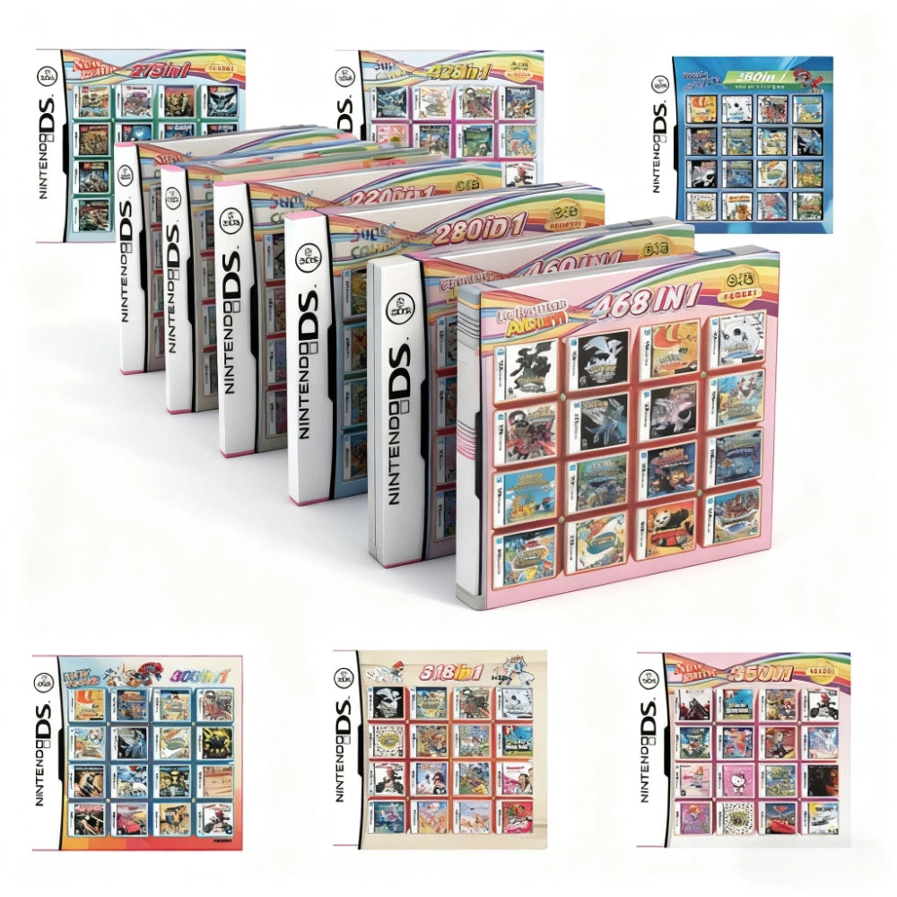 4300 en 1 Compilación DS NDS 3DS 3DS NDSL Cartucho de juego Tarjeta Videojuego Reproductor portátil (tarjeta R4)