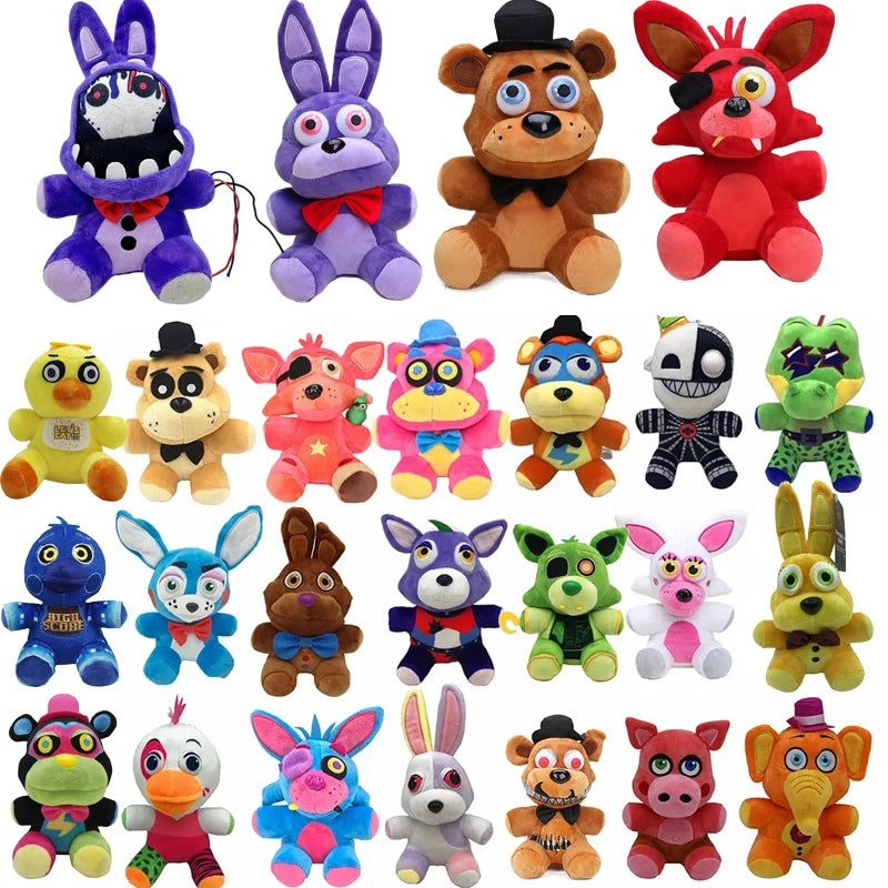 Cinco noches en Freddy Fnaf lindos juguetes de peluche muñeca de juego Bonnie Bear Foxy muñecos de peluche de dibujos animados Freddy juguetes regalos - CR mark