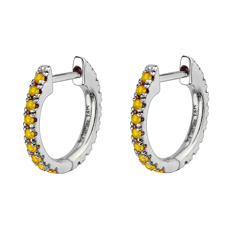 KYOUNUO-Conjunto de pendientes colgantes rellenos de oro y plata para mujer, puños para las orejas, pendientes de aro con forma de flor y mariposa de circón, joyería al por mayor - CR mark