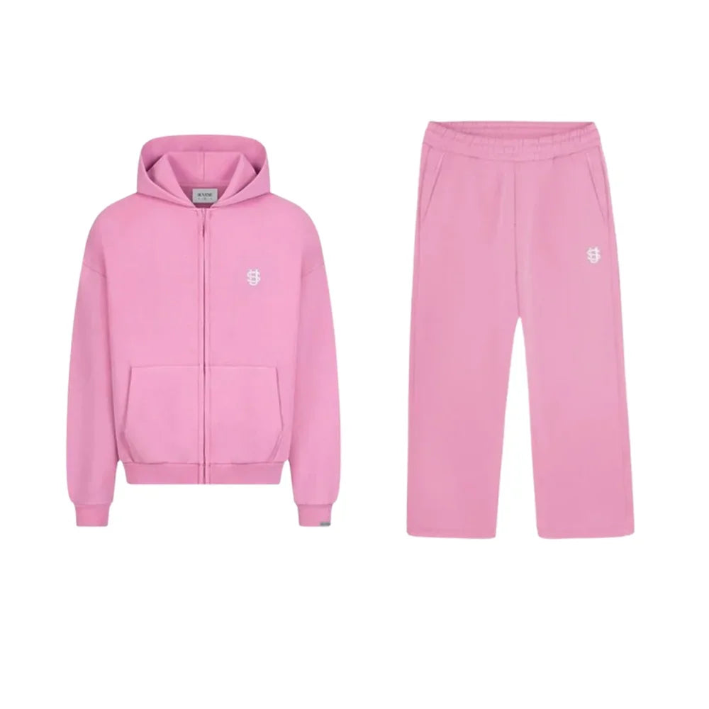 Sudadera con capucha gótica Retro para hombre y mujer, traje deportivo holgado con cremallera, Y2K, Harajuku, Hip-Hop, pantalones informales Joker, ropa de calle