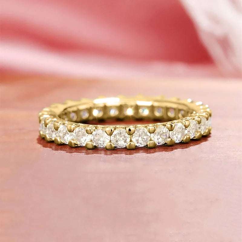 Huitan, nueva moda, anillos finos para dedo, banda de Color plateado con circonita cúbica brillante, accesorios simples y elegantes para uso diario para mujer - CR mark