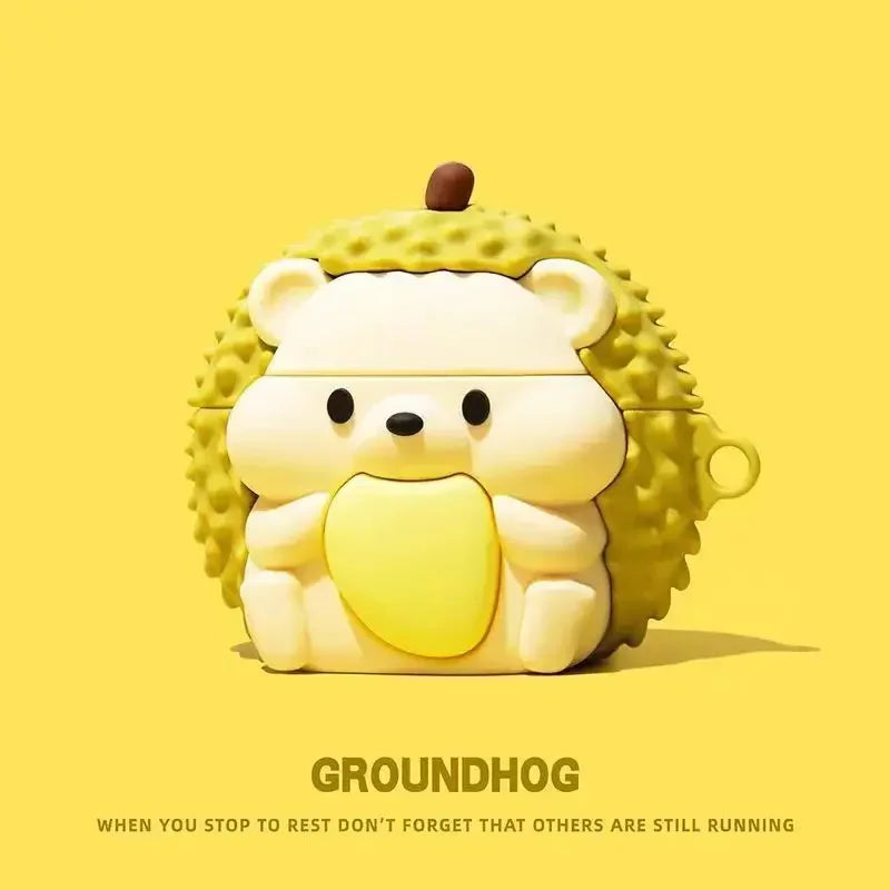 3D Chocolate Cookie Bread Case for AirPods 1, 2, 3, 4 Pro, Cute Cartoon Earphone Case for AirPods Pro 2, Soft Silicone Case