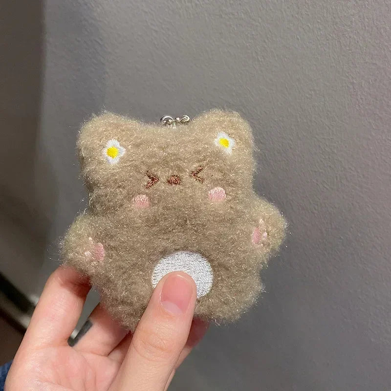 Funny Chihuahua Plush Toy Keychain Pendant Puppy Pet Stuffed Chihuahua Doll Weird Cute Realistic Plush Chihuahua Friend Gift