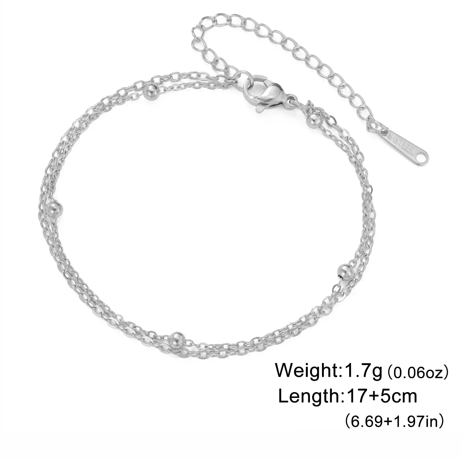 Skyrim-pulsera de acero inoxidable de Color dorado para mujer, pulseras de cadena cubana Twist Figaro, joyería minimalista de moda, regalos al por mayor - CR mark