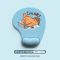 Alfombrilla de ratón de animales de dibujos animados, cómoda almohadilla de soporte para muñeca de silicona suave, alfombrilla de ratón ergonómica duradera para ordenador de oficina en casa
