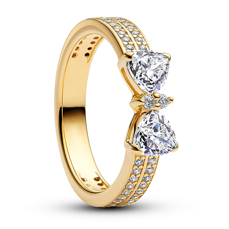 Nuevo Anillo de Plata de Ley 925, anillo atrevido de mariposa brillante para mujer, joyería - CR mark