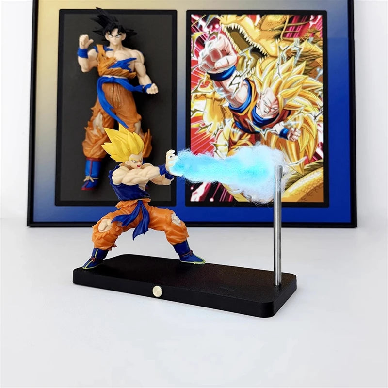 DRAGON BALL Son Goku Kamehameha lámpara de noche decoración de escritorio modelo noche anime que rodea juguetes para niños regalo de cumpleaños - CR mark