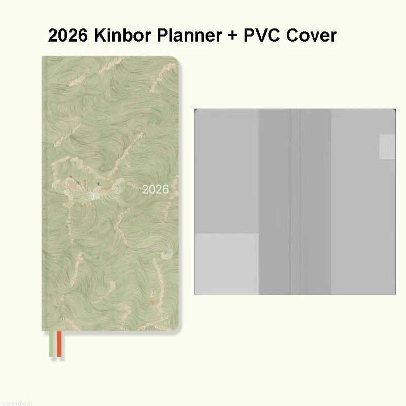Kinbor 2026 Pocket Weekly Planner Notebook Limited Edition Weekly Diary Notebook Monthly Yearly Planning Book Travel Record