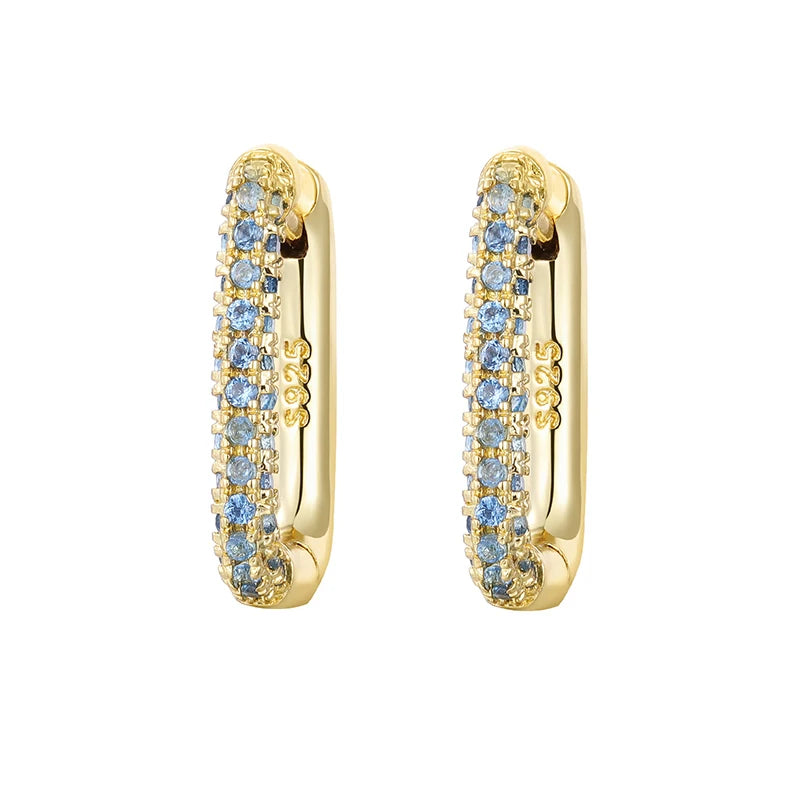 KYOUNUO-Conjunto de pendientes colgantes rellenos de oro y plata para mujer, puños para las orejas, pendientes de aro con forma de flor y mariposa de circón, joyería al por mayor - CR mark