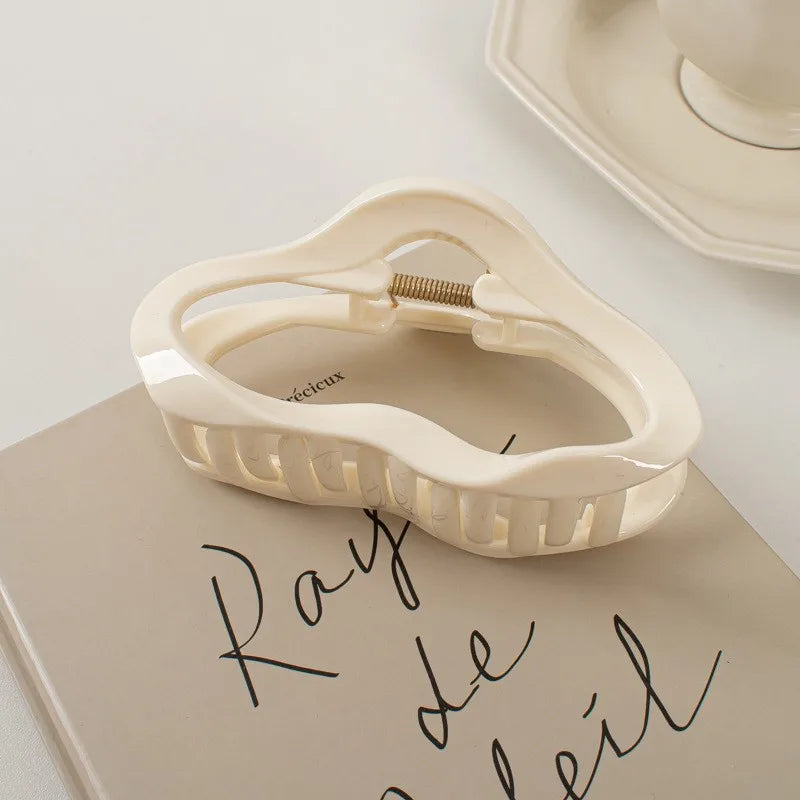 Irregular Hollow Hair Clips for Women and Girls, Large Turtle Shell Crab Hair Clips, Hairpins, Fashion Hair Accessories