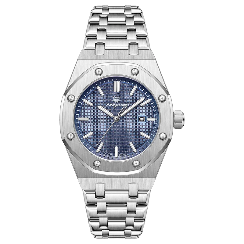 PAAZOMU, reloj Original de alta calidad para hombre, resistente al agua, fecha luminosa, reloj de lujo para hombre, relojes de cuarzo de acero inoxidable para hombre + caja - CR mark