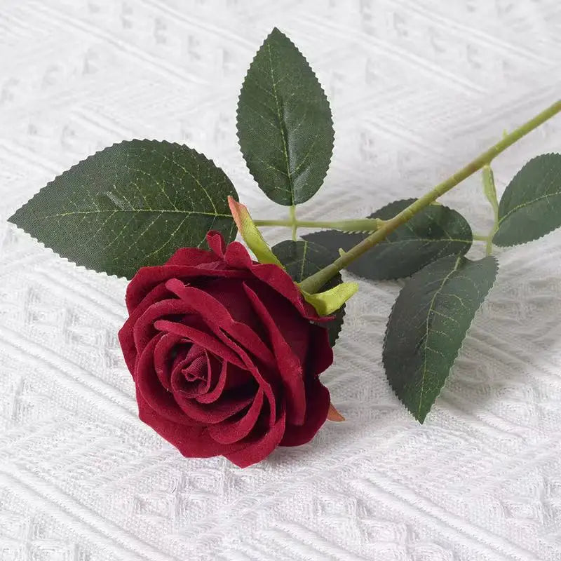 1/5/10/20 pieces artificial roses, flower branch, artificial red roses, realistic fake roses for wedding home decoration