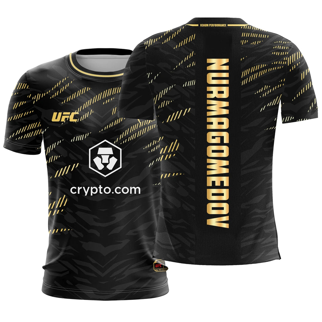 Nueva Venta caliente Ufc 2025 Nurmagomedov camiseta entusiasta del boxeo deportes extremos cuello redondo manga corta Casual moda Top