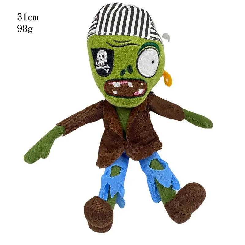 1 pc 30cm Plants vs Zombies Plush Toy PVZ Zombies Gargantuar Pirate Hat Zombies Soft Plush Toy for Kids Gift